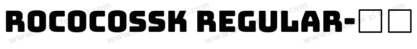 RococoSSK Regular字体转换